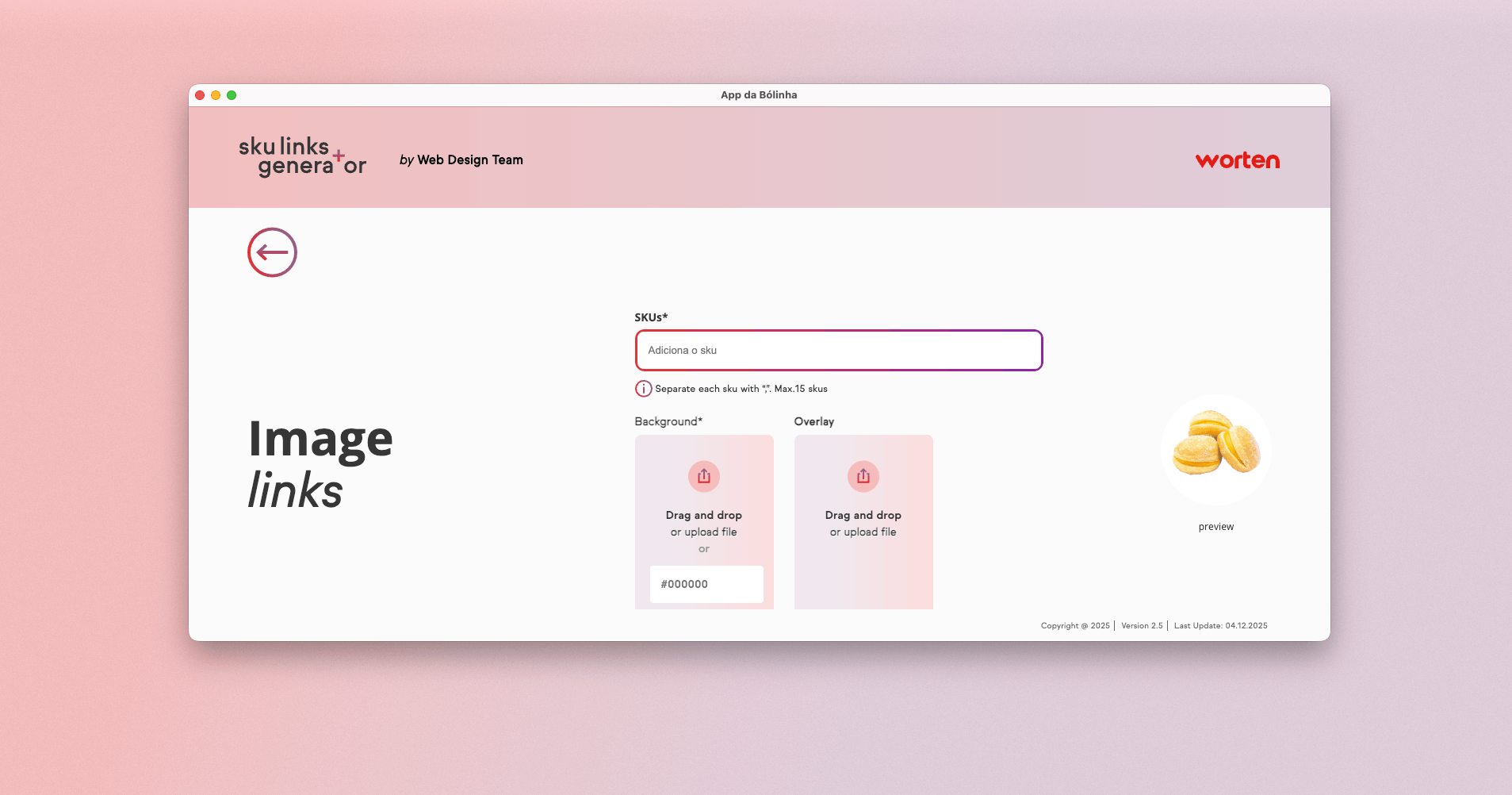 SKU Image Generator & Category Link Builder